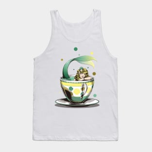 Sea Tea - Mermaid in Tea Cup Tank Top